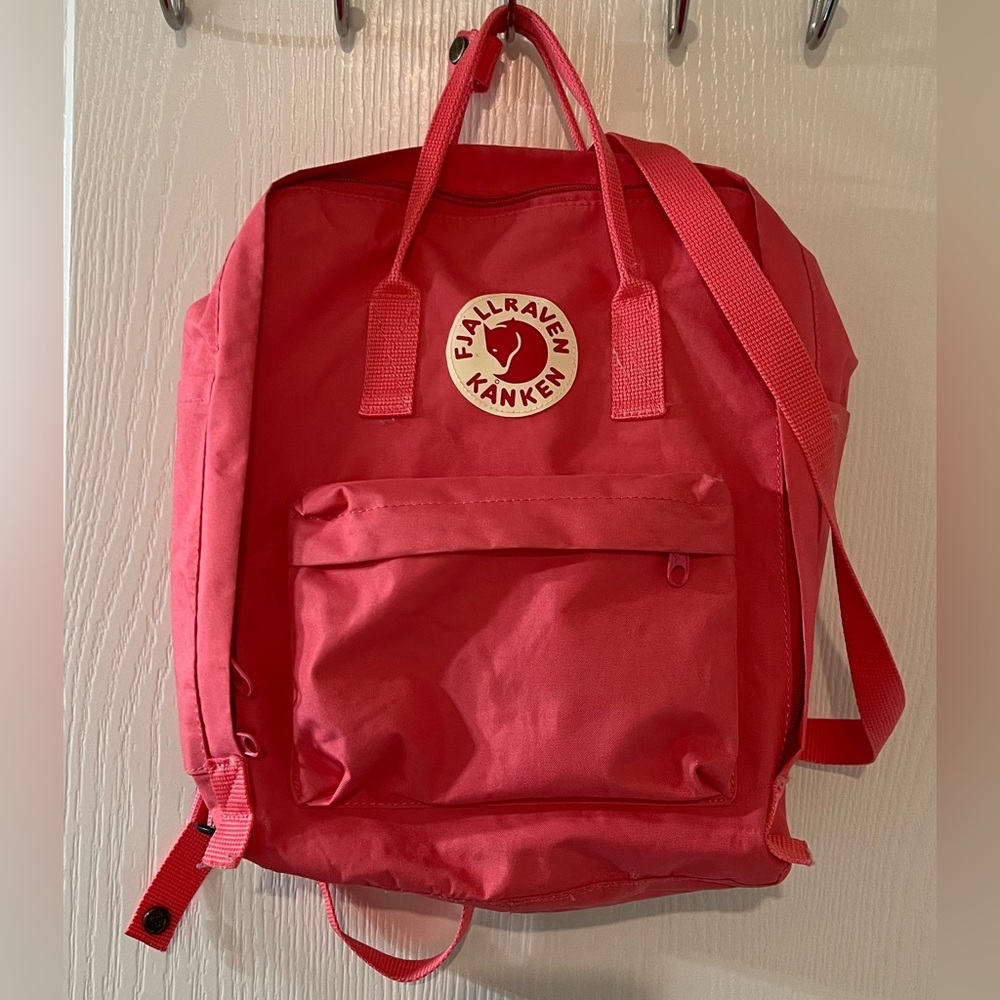 Fjallraven Kanken Everyday Outdoor Durable Comfy Backpack - Peach Pink Color